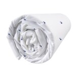 Drap housse imprim� 100% coton - matt & rose - bretagne breizh - blanc - 90x190 / 200cm