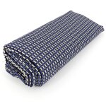 Drap housse imprimé 140x190 cm satin de coton enzo bleu Drap housse imprimé 140x190 cm satin de coton enzo bleu