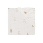 Drap - housse jersey 40 / 50x80 / 90cm happy miffy - nougat