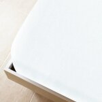 Drap - housse - salutuya - bd08077 - 100% coton - 100x200 cm - blanc