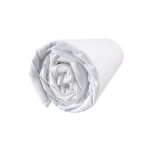 Drap housse uni 100% coton - matt & rose douce nuit - blanc - taille : 140x190 / 200 cm