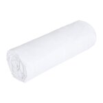 Drap housse percale de coton 80 fils / cm� - 160 x 200 cm - bonnet 30 cm - blanc - charmy de palacio