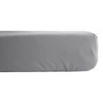 Drap housse percale pur coton peign longues fibres 80 fils / cm avec bonnet de 35 cm vent du sud - ...