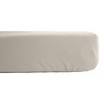 Drap housse percale pur coton peign� longues fibres 80 fils / cm� avec bonnet de 35 cm vent du sud - ...
