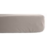 Drap housse percale pur coton peign� longues fibres 80 fils / cm� avec bonnet de 35 cm vent du sud - ...