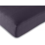 1 achet� + 1 offert / 2 draps housse prune 140 x 190 cm - violet - 140 x 190 cm