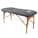 Drap housse de protection en éponge pour table de massage - gris - vivezen Drap housse de protection en éponge pour table de massage - gris - vivezen