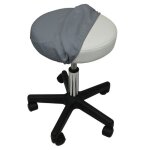 Drap housse de protection en �ponge pour tabouret rond - gris - vivezen