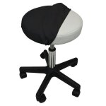 Drap housse de protection en �ponge pour tabouret rond - noir - vivezen
