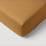 Drap housse - ptit dodo - 60 x 120 cm - jersey - caramel