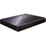 Drap - housse en satin soie lit couvre luxe super doux 7 couleurs et 8 tailles 138x190x30cm noir