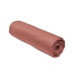Drap housse today essential - 90 x 190 cm - 1 personne - 100% coton uni - terracotta
