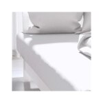 Drap housse uni 160x200 cm atmo blanc