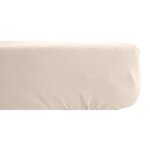 Drap housse uni 80x200 cm percale manoir blanc naturel bonnet 35 Drap housse uni 80x200 cm percale manoir blanc naturel bonnet 35
