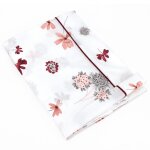 Drap plat 180x290 cm percale pur coton petite folie rouge