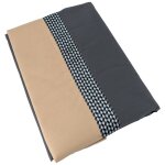 Drap plat 240x310 cm percale coton macassar moka