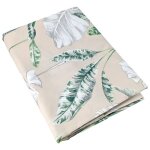 Drap plat 240x310 cm satin de coton voyage beige lin