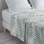 Drap plat en coton botania 180x290cm sauge