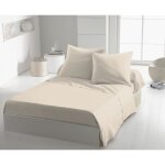 Drap plat - home linge passion - hp72097 - microfibre 82 g - 240 x 300 cm - beige ivoire