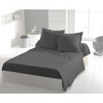 Drap plat - home linge passion - microfibre 82 g - 180 x 290 cm - 1 personne - anthracite