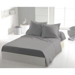 Drap plat - home linge passion - microfibre 82 g - 180 x 290 cm - 1 personne - gris clair
