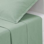 Drap plat carina en coton vert c�ladon 240x290cm - atmosphera cr�ateur dint�rieur