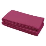 Drap plat - lovely home - 100% coton - 180 x 290 cm - fuchsia