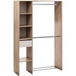 Dressing 2 penderies effet ch�ne naturel - 5 five simply smart