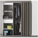 Dressing extensible 1 tiroir 4 niches blanc - dr115 - blanc - fabriqu en france - terre de nuit