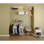 Dressing cr�maill�re �tag�re mural industriel modulables blanc 36 pi�ces 188x122m