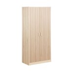 Dressing. armoire. 2 portes avec penderie et rangements linear. panneaux stratifis et pied en bois de ...