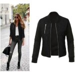 Dresstells chaud blouson femme cool bomber veste aviateur classique matelassé manteaux jacket Dresstells chaud blouson femme cool bomber veste aviateur classique matelassé manteaux jacket