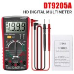 Dt - 9205a multimetre numerique lcd voltmetre amperemetre ohmmetre - rouge