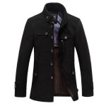 Duffle coat - funmoon - manteau en laine daffaires homme - gris