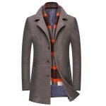 Duffle coat homme de marque long duffle coat en laine mélangée duffle coat homme épaississant revers ... Duffle coat homme de marque long duffle coat en laine mélangée duffle coat homme épaississant revers ...