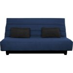 Dunlopillo banquette clic clac 2 places - marine - rveur