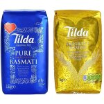 Duo de riz tilda : riz basmati long pure original 1kg + riz parfum au jasmin 1kg - sans gluten