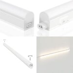 Rglette led - velamp - t5 11w 57cm - 640 lumens - 4000k - interrupteur inclus