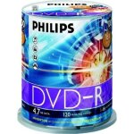 Dvd - r philips dm4s6b00f - 100 supports - 4. 7 go (120 min) 16x - spindle