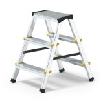 Dwa escabeau double pliable en aluminium 3 marches Dwa escabeau double pliable en aluminium 3 marches