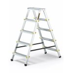 Dwa escabeau double pliable en aluminium 5 marches
