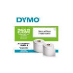 Dymo labelwriter boite de 2 rouleaux de 260 �tiquettes adresse grand format 36mm x 89mm (format la poste) ...