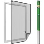 Easy life moustiquaire avec cadre magntique en pvc pour fentres facile  instaler sans perage - anthracite ...