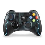 Manette de jeu - easysmx - camouflage - sans fil - double vibration - compatible pc / ps3