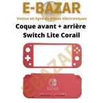 Ebazar coque int�grale switch lite rose avant et arri�re corail nintendo switch lite
