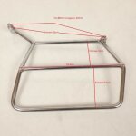 Ecarteurs de sacoches chrom�s - generique - moto - gris - chrome