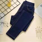 Ecelen jeans à taille haute et jambe droite pour femmes pantalon crayon mince et polyvalent Ecelen jeans à taille haute et jambe droite pour femmes pantalon crayon mince et polyvalent