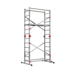 Echafaudage 4 en 1 multifonction 23m / 43m en aluminium hailo fast & lock combi 5