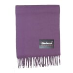 Echarpe cachemire mauve femme homme