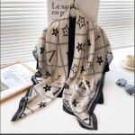 écharpe carrée élégante en soie imprimée all match pour femme printemps été foulard en soie imitation ... écharpe carrée élégante en soie imprimée all match pour femme printemps été foulard en soie imitation ...